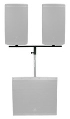 Rockville DP Mount For (2) 8″ 10″ or 12″ PA Speaker Cabinets to One Stand / Pole