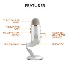 Blue Microphone – Yeti Silver