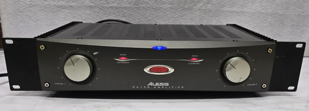 Alesis RA150 Power Amplifier 2-Channel 150W Rackmount TESTED