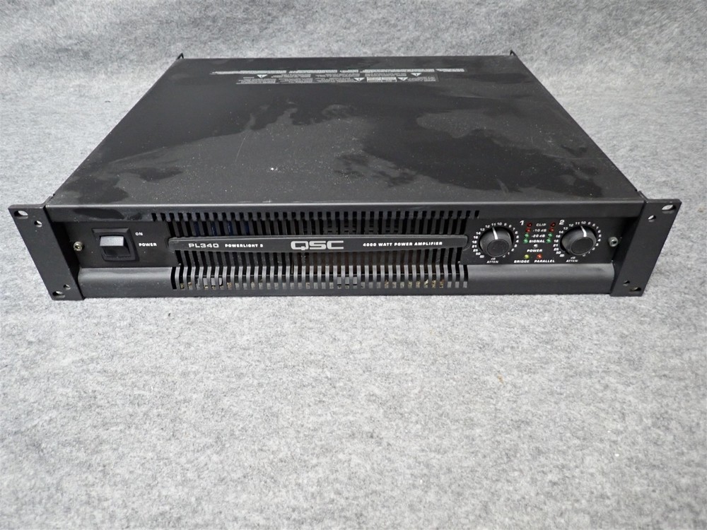 QSC PowerLight PL340 2 Channel Professional Power Amplifier 1350WPC (#76) (HH3)