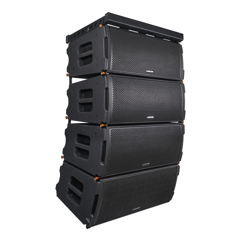 Sound Town Water Resist Line Array System, w/Italian Drivers, ZETHUS-IP210X4