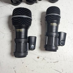 Nady Drum Microphone 7 Piece Set – DM70 DM80 CM88 Dynamic Black with Storage Box