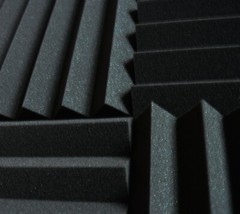 12-96PCS Black Acoustic Foam Panel Wedge Studio SoundAbsorb Wall Tiles Free Ship