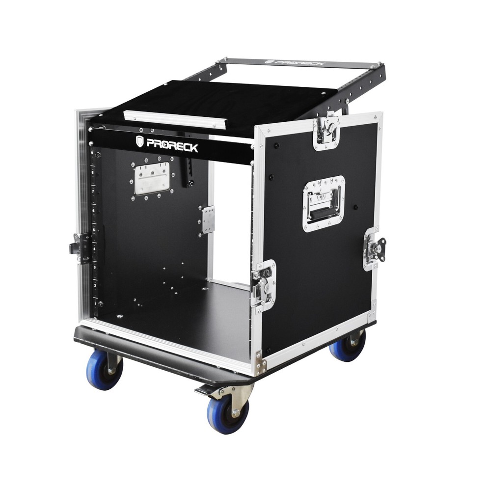 proreck 10U space Rack Case With Slant Mixer Top, 20“ Depth