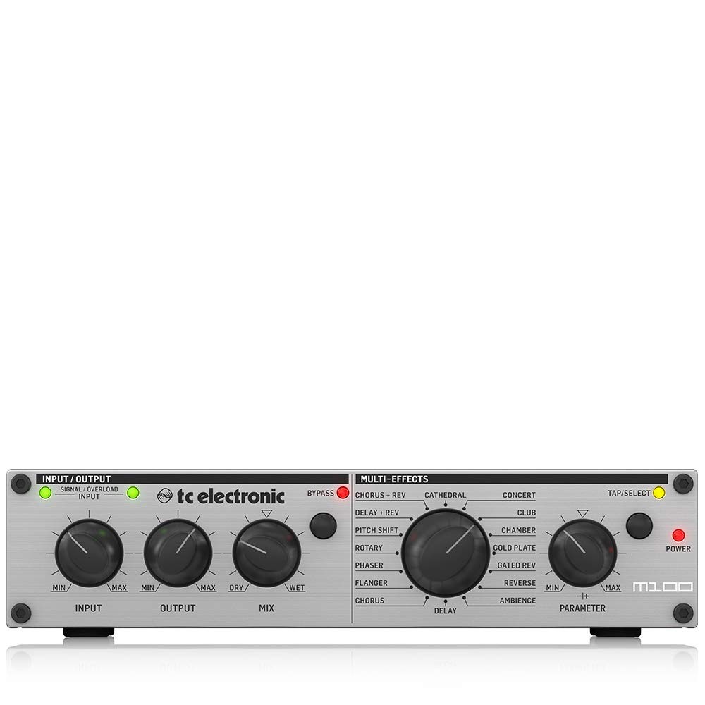 tc electronic M100 Multi-Effects Processor with 16 built-in effect presets and M