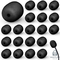 20 Pack Mini Microphone Foam Covers – 2mm Hole Windscreen Pop Filters