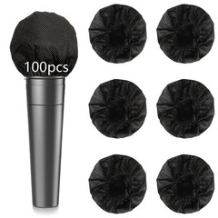 100PCS Microphone Cover Disposable Non-Woven Microphone Windscreen Protective…