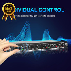 Professional 2 Way 3 Way Stereo and 4 Way Mono Audio Crossover with XLR Inputs a
