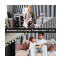 Art3dwallpanels 10 Pack Acoustic Panels, 48″ X 12″ X 0.43″ Soundproof Wall Pa…