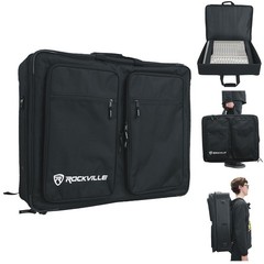 Rockville BP-MIX2621 Padded Mixer Bag Semi Rigid, Interior Straps 26″x21″x8.5″