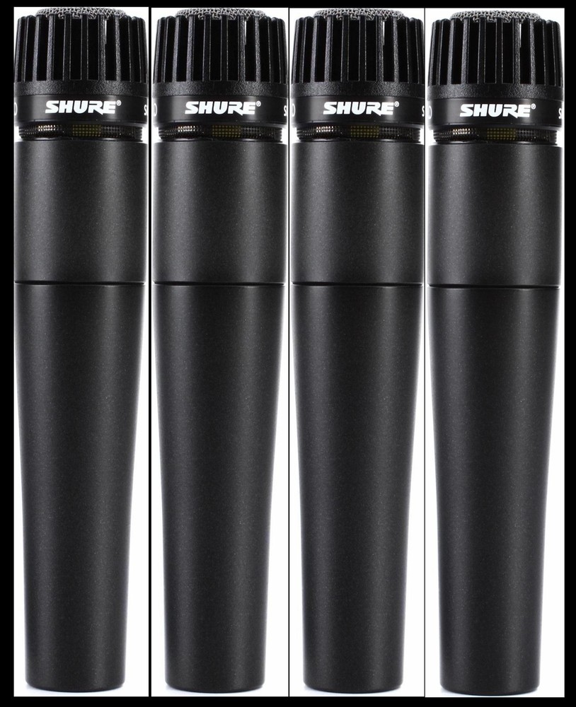 (4) New Shure SM57 Instrument/Vocal Mic Authorised Dealer Best Deal on eBay!
