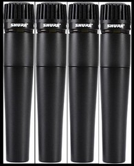 (4) New Shure SM57 Instrument/Vocal Mic Authorised Dealer Best Deal on eBay!