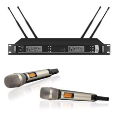 MICWL skm 9000 KTV Stage Performance Wireless 2 Handheld Vocal Microphone System
