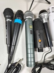 LOT OF 10 Various Brands & Models Microphone Used Working