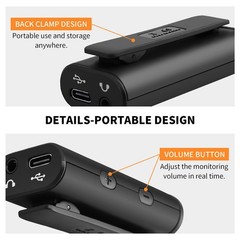 JOYO Guitar Audio Interface Pocket Recording Sound Portable for Live Streaming