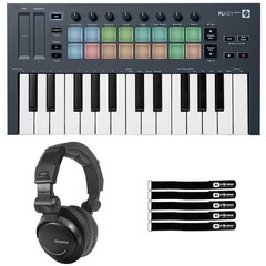 Novation FLkey Mini Compact 25-Mini-Key MIDI Keyboard Controller w Headphones