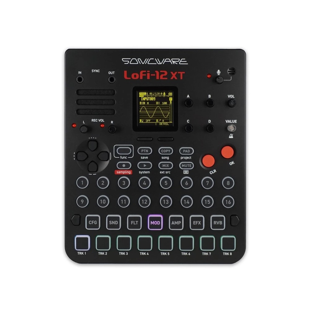Sonicware Lofi-12 XT Low-res Digitized Sampler- Black