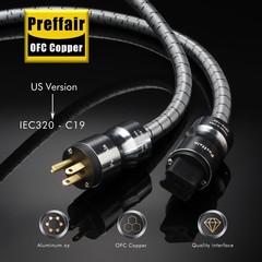 20A C19 Audio Power Cable Audiophile US EU Schuko Amplifier Power Cord