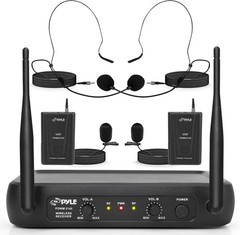 Wireless Microphone System, Fixed Dual Frequency Wireless Mic Receiver Karaoke