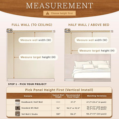 Natural Walnut 4 Pack Acoustic Wood Slat Panels for Wall Decor 106.3″ x 11