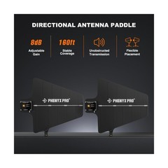 Phenyx Pro PAS-225X UHF Wireless Antenna Distribution System Bundle, Active D…