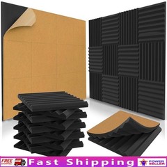 Acoustic Foam Panels Sound Absorption Noise Reduction Echo Control Studio 12×12