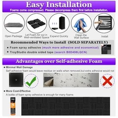 Thick Acoustic Foam Panels 12x12x2 Inch – 12 Pcs Sound Absorbing Tiles for Studi