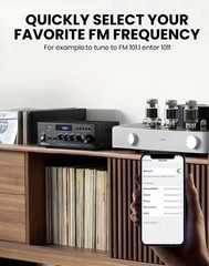 Moukey 300W 2 Channel Audio Power Amplifier Bluetooth Home Stereo Receiver