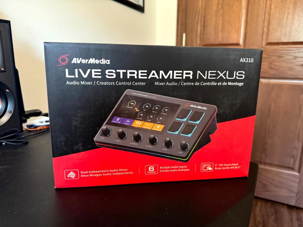 AVerMedia AX310 Live Streamer Control Center 6 Track Audio Mixer