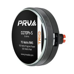 2x PRV Audio D270Ph 1″ Phenolic TRIO Driver 150W 8 Ohms + WG11-25 White Horn
