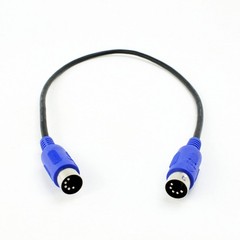 ZAWDIO MIDI Patch Cable Set of 2-5-Pin DIN Male to Male 18″ Extension Adapter…