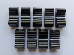 Set of 9 Fader Knobs for Korg D888 Multi Track Recorder Mixer Slider Caps