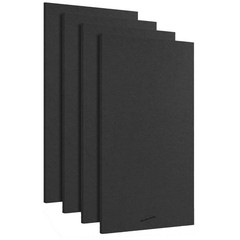 Acoustic Panels, 4 Pack ROOM KIT, Large, 46″ x 23″, Black 4 Panels – ROOM KIT