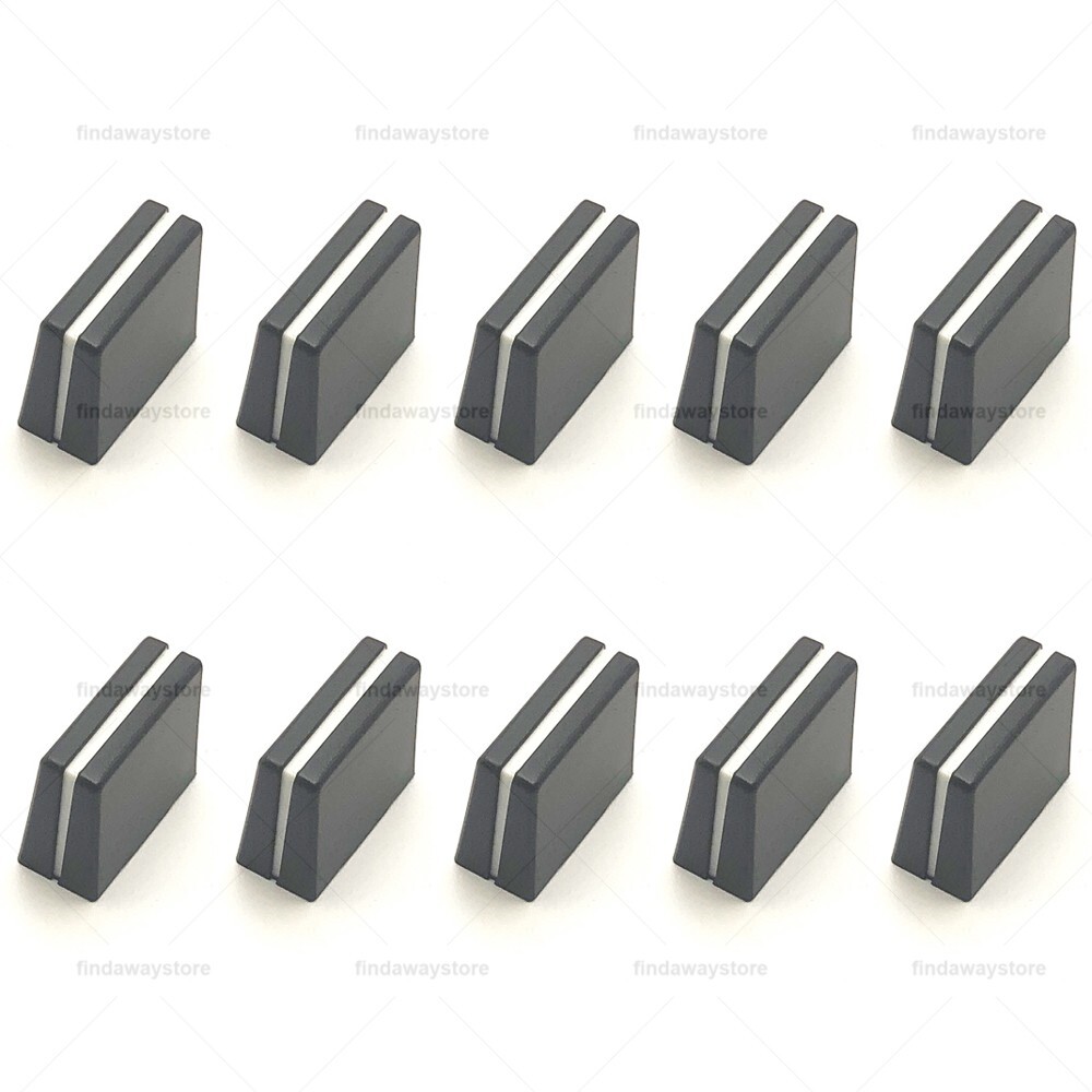 10pcs Replacement Crossfader Knob Cap For Pioneer DJM700 DJM800 DAC2371 (Black)