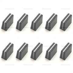 10pcs Replacement Crossfader Knob Cap For Pioneer DJM700 DJM800 DAC2371 (Black)