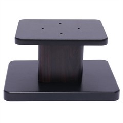 Elegant Black Walnut Speaker Stands for Bookshelf or Desktop Use