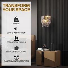 50x50CM Acoustic Panels 4PCS/Box – 4 Oak Finishes Sound Absorbing