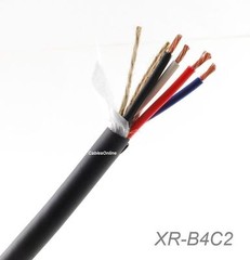 1ft 4-Pole Speakon Right-Angle Male/Female 4-Conductor,12AWG Extension Cable