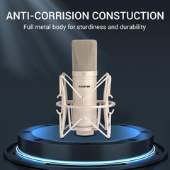 Condenser Microphone XLR, Large Diaphgram Professional Recording Cardioid Microp