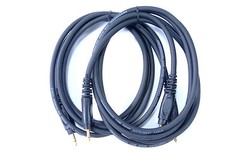 6ft mono 1/8” (3.5mm) TS audio male to male cables 2 pack