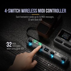 SONICAKE Pocket Control – MIDI Foot Controller, Wired/Wireless MIDI Transmiss…