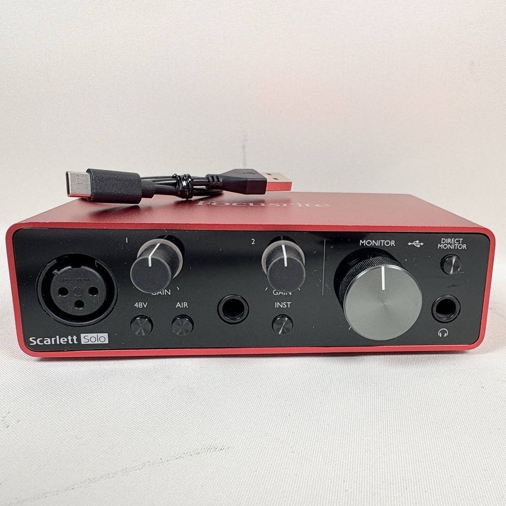 Focusrite Scarlett Solo 3rd Gen 2-Channel Pro Audio Interface – SCARLETT-SOLO-3G