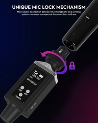 STRICH UHF Wireless XLR System 16 Channels 30M Distance For Mic Mixer PA Speaker