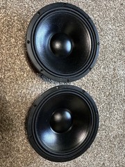 2x 18 Sound 12MB1000 12″ High Output Mid-Bass Ferrite Driver 600W 8-Ohm Speaker