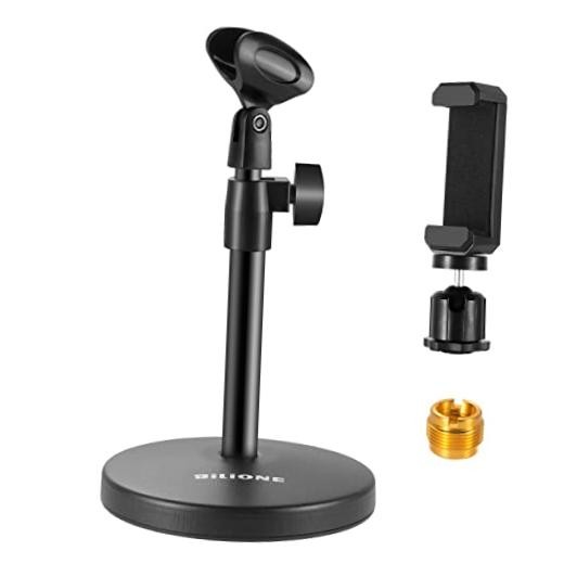 3 in 1 Multi Function Desktop Microphone Stand, Adjustable Table Mic 101S