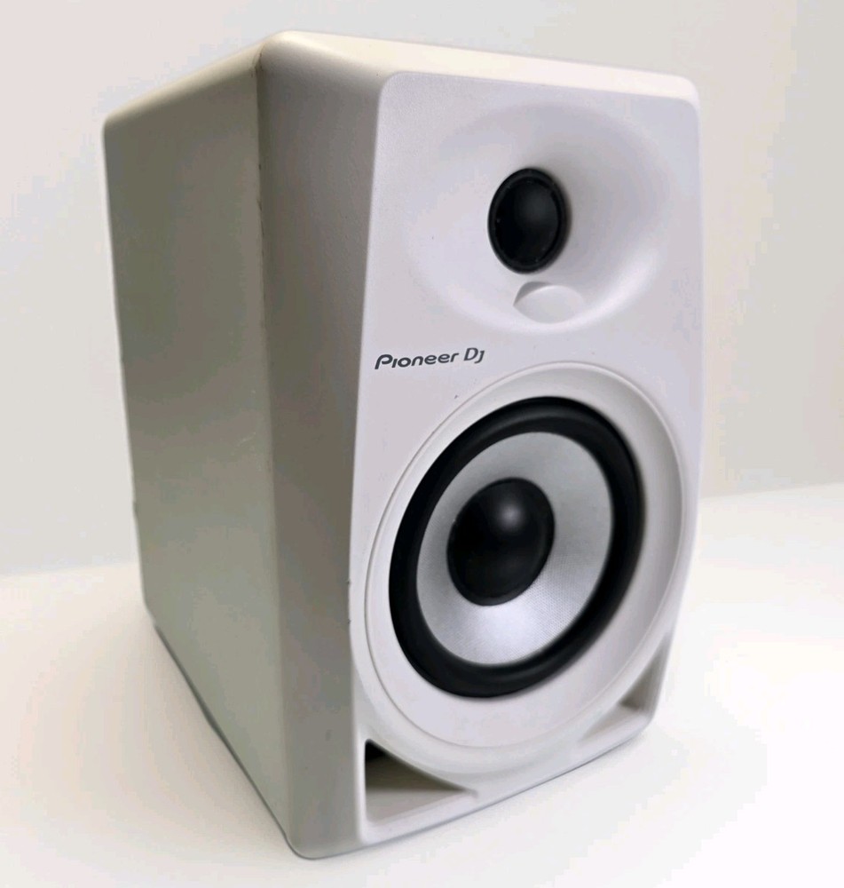 Pioneer DJ DM-40-W Right Studio Monitor Speaker White Tested Working Excellent