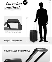 Large Rolling DJ Cable Bag with Wheels, Reinforced Padded Gig Bag with 8 Detacha