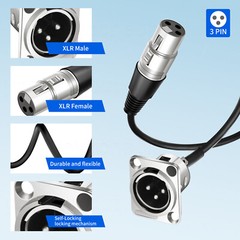 Premium XLR Pass Through Connector For Pro Audio Installations Floor/Stage Box