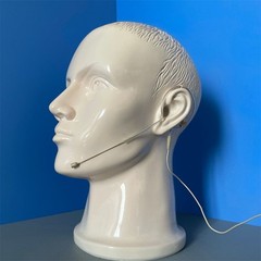 Beige Single Earhook Headset Mic Headworn Microphone 3.5mm 3 Pin 4 Pin XLR New