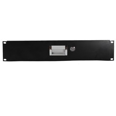 19 Inch Rack Mount 2U Steel Plate DJ Drawer Cabinet Lock With With key Black